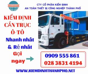 Hình ảnh kiểm định cần trục ô-tô