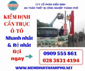 Hình ảnh kiểm định cần trục ô-tô