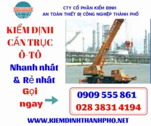 Hình ảnh kiểm định cần trục ô-tô