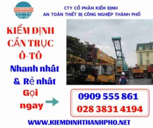 Hình ảnh kiểm định cần trục ô-tô