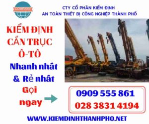 Hình ảnh kiểm định cần trục ô-tô