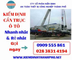 Hình ảnh kiểm định cần trục ô-tô