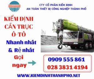 Hình ảnh kiểm định cần trục ô-tô