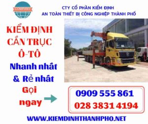 Hình ảnh kiểm định cần trục ô-tô