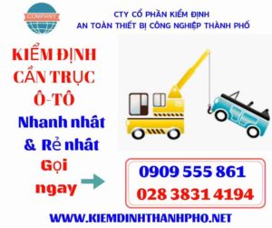 Hình ảnh kiểm định cần trục ô-tô