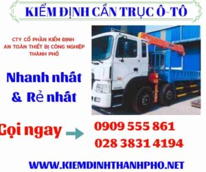 Hình ảnh kiểm định cần trục ô-tô