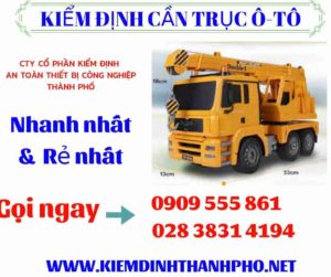 Hình ảnh kiểm định cần trục ô-tô