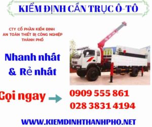 Hình ảnh kiểm định cần trục ô-tô