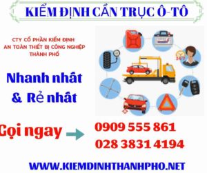 Hình ảnh kiểm định cần trục ô-tô