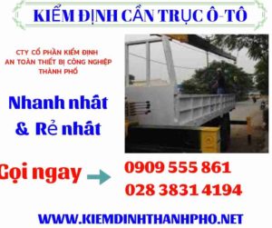 Hình ảnh kiểm định cần trục ô-tô