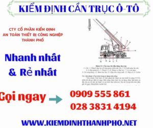 Hình ảnh kiểm định cần trục ô-tô