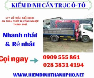 Hình ảnh kiểm định cần trục ô-tô