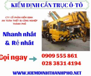 Hình ảnh kiểm định cần trục ô-tô