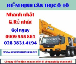 Hình ảnh kiểm định cần trục ô-tô