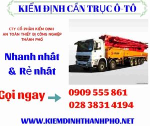 Hình ảnh kiểm định cần trục ô-tô