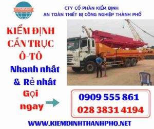 Hình ảnh kiểm định cần trục ô-tô