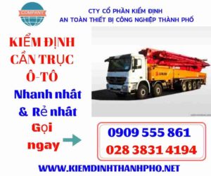 Hình ảnh kiểm định cần trục ô-tô