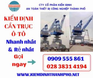 Hình ảnh kiểm định cần trục ô-tô