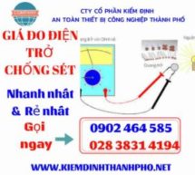 Đo điện trở chống sét, điện trở tiếp địa chống sét