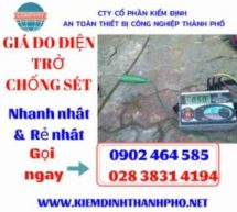 Đo điện trở chống sét, chống sét an toàn