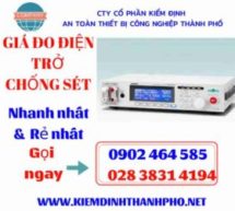 Đo điện trở chống sét, trình tự đo điện trở chống sét