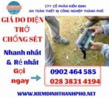 Đo điện trở chống sét, kim thu sét