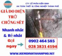 Đo điện trở chống sét, tiếp địa chống sét