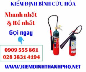 Hình ảnh kiểm định bình cứu hỏa