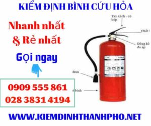 Hình ảnh kiểm định bình cứu hỏa