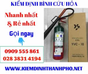 Hình ảnh kiểm định bình cứu hỏa