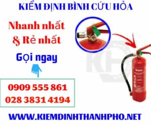 Hình ảnh kiểm định bình cứu hỏa