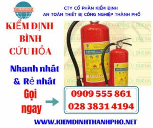 Hình ảnh kiểm định bình cứu hỏa