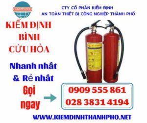 Hình ảnh kiểm định bình cứu hỏa