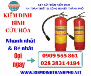 Hình ảnh kiểm định bình cứu hỏa