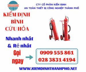 Hình ảnh kiểm định bình cứu hỏa