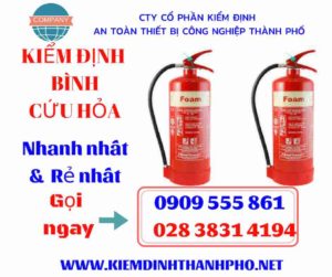 hình ảnh kiểm định bình cứu hỏa