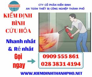 Hình ảnh kiểm định bình cứu hỏa