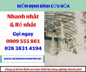 hình ảnh kiểm định bình cứu hỏa