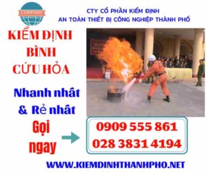 Hình ảnh kiểm định bình cứu hỏa