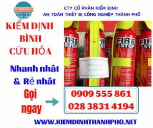 Hình ảnh kiểm định bình cứu hỏa