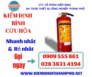 Hình ảnh kiểm định bình cứu hỏa