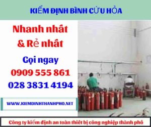 hình ảnh kiểm định bình cứu hỏa