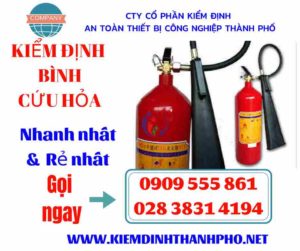 Hình ảnh kiểm định bình cứu hỏa