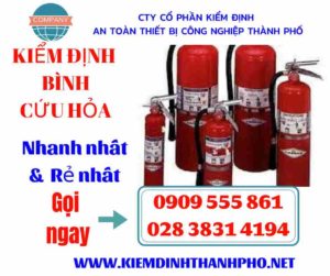 Hình ảnh kiểm định bình cứu hỏa