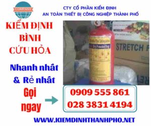 Hình ảnh kiểm định bình cứu hỏa