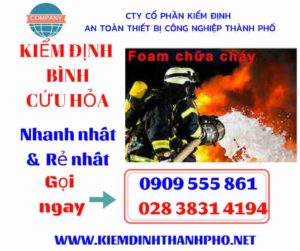 hình ảnh kiểm định bình cứu hỏa