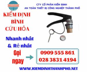 Hình ảnh kiểm định bình cứu hỏa