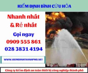 hình ảnh kiểm định bình cứu hỏa