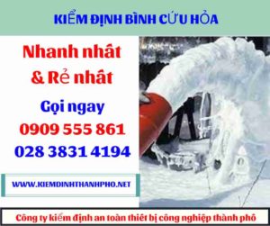 hình ảnh kiểm định bình cứu hỏa