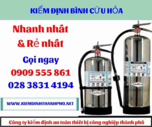 hình ảnh kiểm định bình cứu hỏa